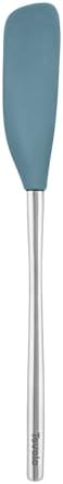 Tovolo Jar Spatula Silicone Long Stainless Steel Handle Scraper Spatula Blue by Tovolo