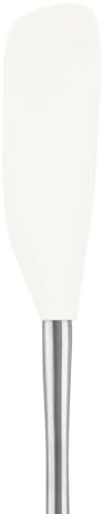 Tovolo Jar Spatula Silicone Long Stainless Steel Handle Scraper Spatula White - Image 2