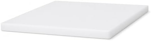 Winco 12" x 18" White Heavy-Duty Plastic Cutting Board - Image 2
