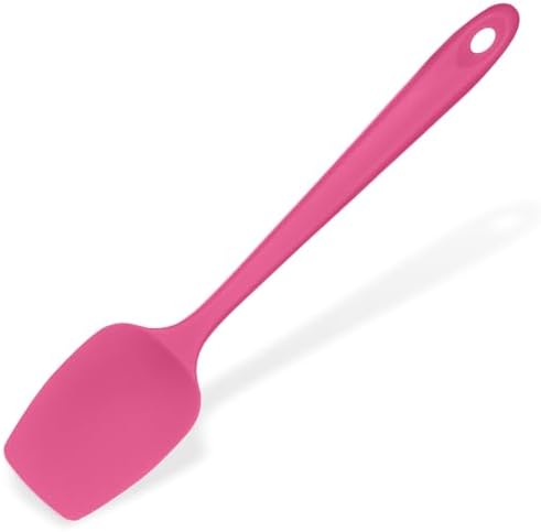 U-Taste Silicone Spoon Spatula, 600°F High Temp Spoonula, Rosy Pink by U-Taste