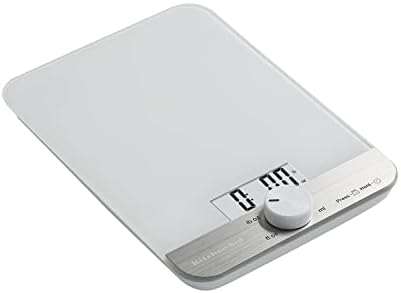 KitchenAid KQ908 Glass Surface 11 Pound Capacity Digital Kitchen and Food Scale - Image 5