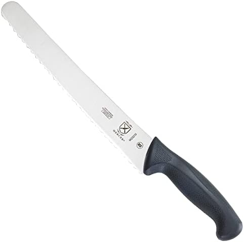 Mercer Culinary M23210 Millennia Black Handle, 10-Inch Wide Wavy Edge, Bread by MercerCulinary