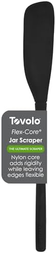 Tovolo Silicone Jar Spatula Long Handled Rubber Scraping Scooping Tool by Tovolo