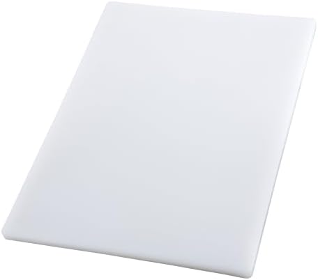 Winco 15" x 20" White Heavy-Duty Plastic Cutting Board by Winco