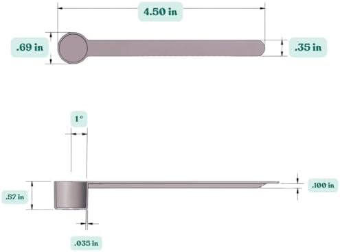 1/2 Teaspoon Long Handle Plastic Measuring Spoon - Image 2
