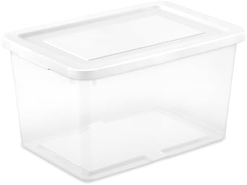 Sterilite Storage Box, Stackable Clear Plastic Bins, 20 Quart - Image 2