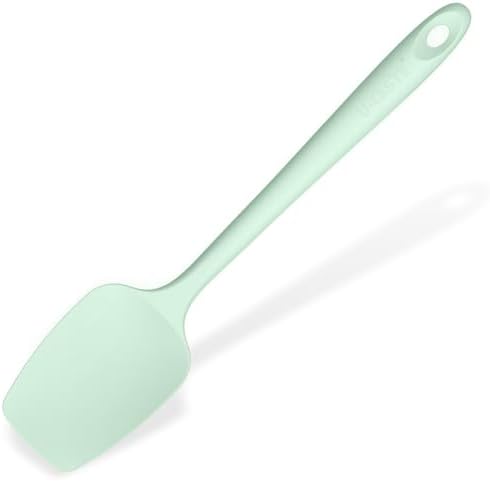 U-Taste Silicone Spoon Spatula, 600°F High Temp Scoop, Mint Green by U-Taste
