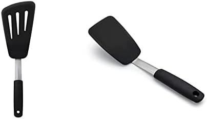 OXO Good Grips Small Silicone Flexible Turner Black & Good Grips Silicone by OXO