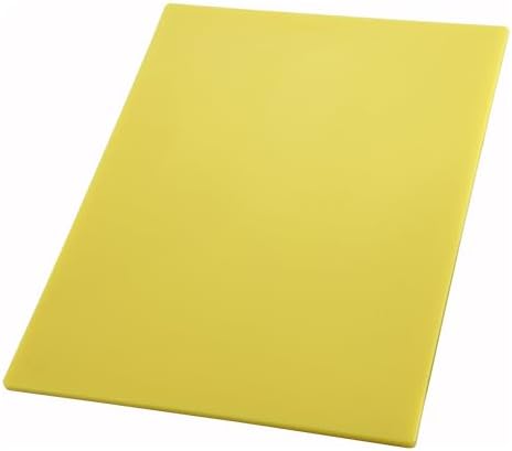 Winco 18" x 24" Yellow Heavy-Duty Plastic Cutting Board by Winco