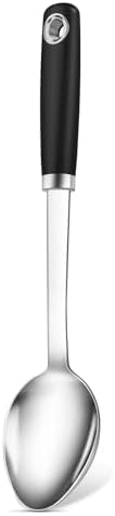 Stainless Steel Cooking Spoon, Solid Metal Serving Spoon, Heavy Duty Sturdy by Unknown