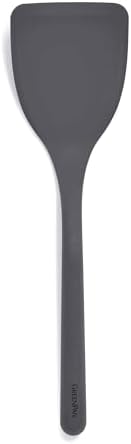 GreenPan Silicone Solid Turner Spatula, Flipping Cooking Kitchen Utensil by GreenPan