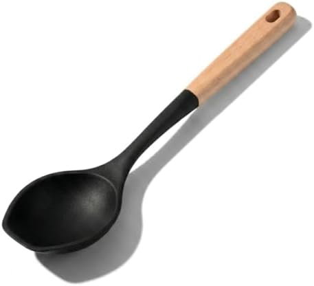 LorisArm Large Cooking Spoons. 12.5" Heat Resistant Silicone Serving Spoon by LorisArm