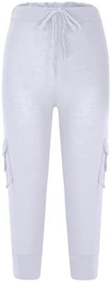 Cargo Capris for Women Casual Summer 2026 Plus Size Capri Pants Lightweight - Image 3