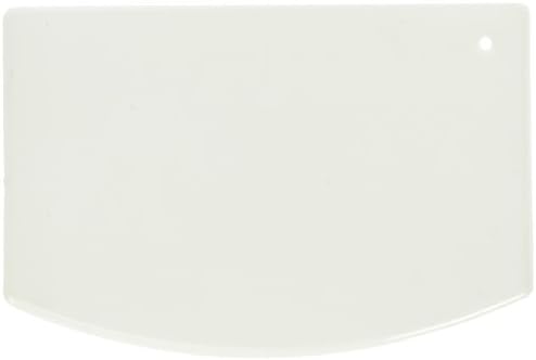 Winco 5 1/2" x 3 3/4" White Plastic Dough Scraper by Winco