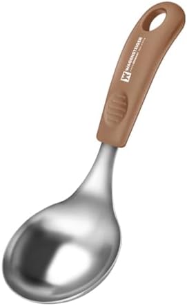 Short Stainless Steel Ladle 220mm – SUS304 Thick Deep Bowl Head by Wagensteiger
