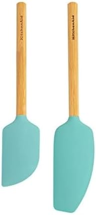 KitchenAid Bamboo Spatula Set, Aqua Sky by Unknown