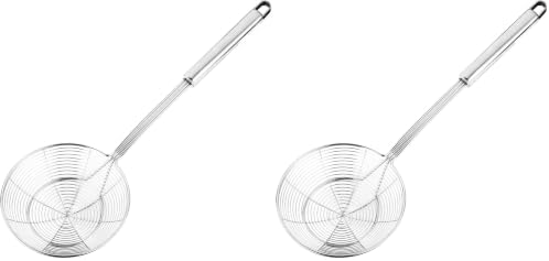 Hiware Solid Stainless Steel Spider Strainer Skimmer Ladle by HIWARE