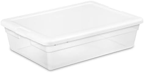Sterilite Storage Box, Stackable Plastic Container Home Organizer, 28 Qt by Sterilite