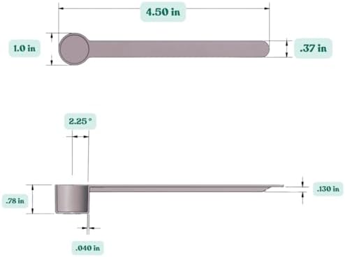 1/2 Tablespoon Long Handle Plastic Measuring Spoon - Image 2