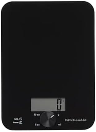 KitchenAid KQ914BA Digital Glass Top Kitchen and Food Scale, 11 lb Capacity by Unknown