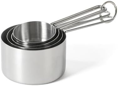Martha Stewart Richburn 4-Piece Stainless Steel Measuring Cups Set – Durable by MarthaStewart