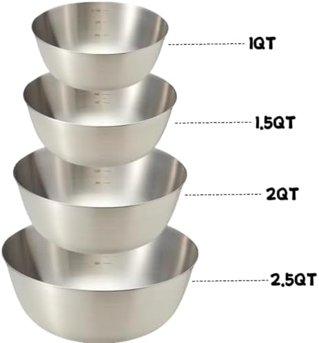 MANHONGYU Stainless Steel Mixing Bowls Set - Image 2