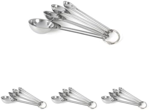 Martha Stewart Richburn 4-Piece Stainless Steel Measuring Spoons Set – Durable by MarthaStewart