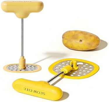 Foldable Potato Masher, Folding Stainless Steel Head, Stores Flat, Space Saving by Unknown
