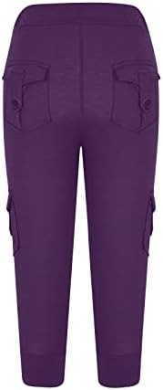Cargo Capris for Women Casual Summer 2026 Plus Size Capri Pants Lightweight - Image 3