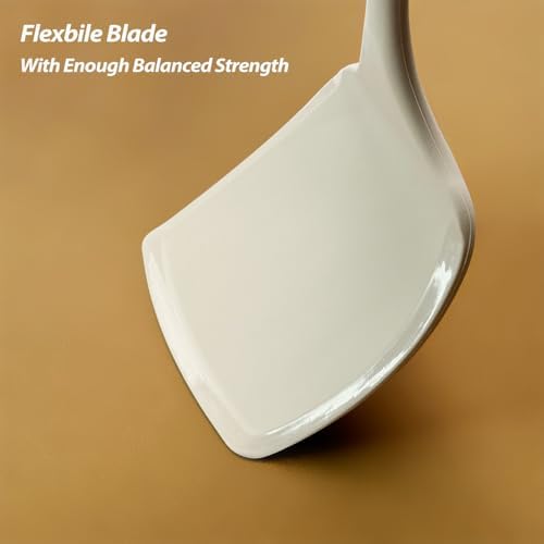 Silicone Pancake Spatula Turner, Lengthened Handle & Seamless Design - Image 5