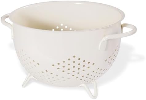 Metal Colander 5 Quart Powder Coated Self-draining Metal Strainer by Unknown