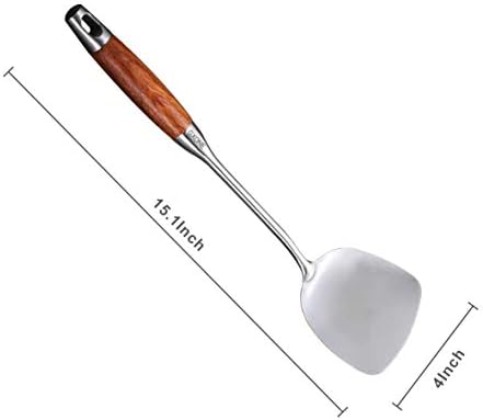 Chinese Wok Spatula, 304 Stainless Steel, - Image 2