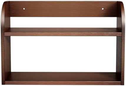 ROMGUAR CRAFT 2 Tier Bamboo Spice Rack, Countertop or Wall Mounting - Image 7