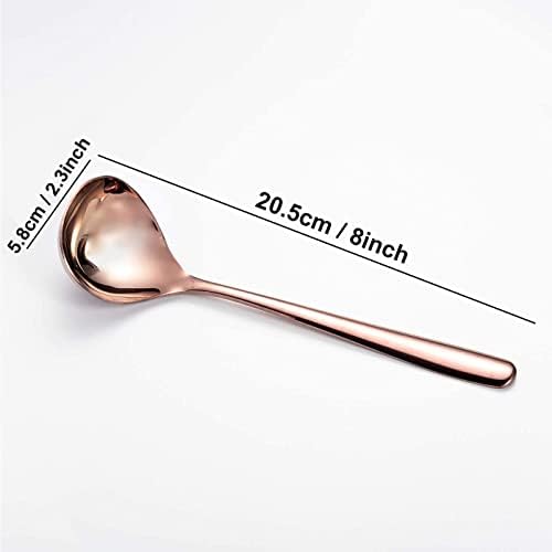 Comicfs Soup Ladle, 4 Pack Durable SUS 304 Stainless Steel - Image 2