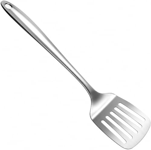 Stainless Steel Spatula Slotted Turner Wide Metal Cooking Tool Long Handle by Unknown