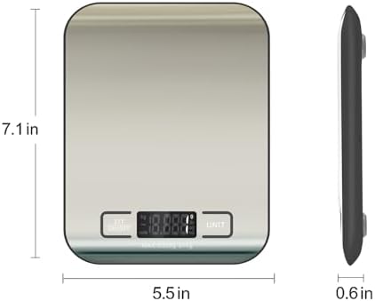 Digital Shipping Scale, Stainless Steel Panel, Accurate Portable Postal Scale - Image 3
