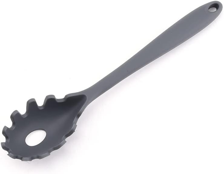 Silicone Pasta Fork, High Heat Resistant to 480°F, Hygienic One Piece Design by mocrcrel
