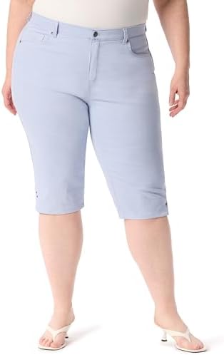 Gloria Vanderbilt Women's Amanda High Rise Skimmer Short Plus by GloriaVanderbilt