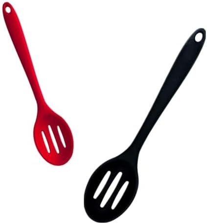 Kitchen Slotted Spoon, Non Scratch Cooking Spoons Set - Image 3