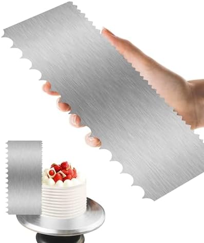 3 Pcs Metal Cake Scraper Smoother, Bench Scraper - Image 3