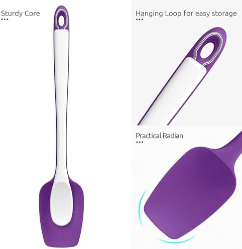 U-Taste 14" Long Silicone Spoonula, 600°F High Temp Spoon Spatula - Image 6