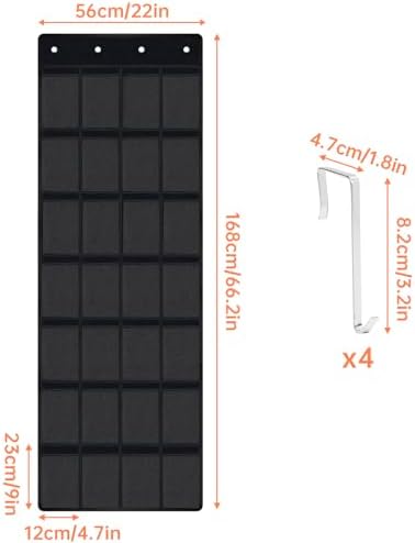 NiHome 28 Pockets Door Hanging Cup Organizer Fit - Image 5