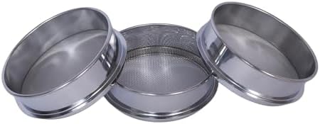 3 Pcs Lab Sieves，6 Inch Diameter Test Sifter 10Mesh（2.19mm）、80Mesh（0.217mm）and - Image 2
