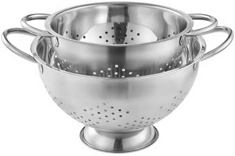 2 Pack Stainless Steel Colander Set by Unknown