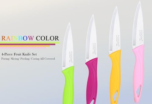 Paring Knife, 4 inch Fruit Paring Knives Set of 4 - Image 7
