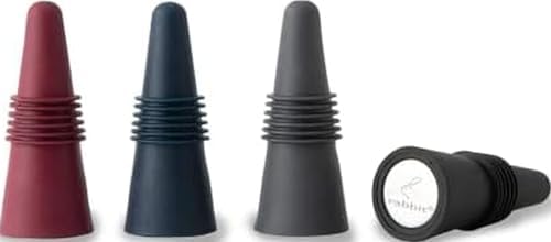 Rabbit W6121 Bottle Stoppers Set of 4, Stylish and Durable by Rabbit