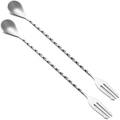Briout Bar Spoon Cocktail Mixing Stirrers, 12” by Briout