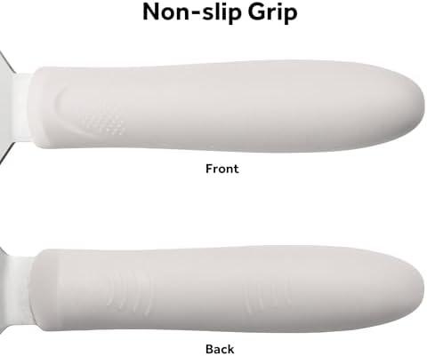Winco 8" x 3" White Flexible Griddle Turner Spatula - Image 2
