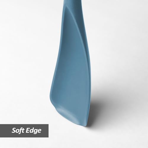 Silicone Cooking Spoon Spatula For Non-stick Cookware, 12.6" Starry Blue - Image 4