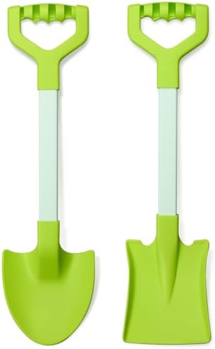 20” Long Sand Beach Shovels for Kids Heavy Duty Plastic Sand Scoops by QINGLER